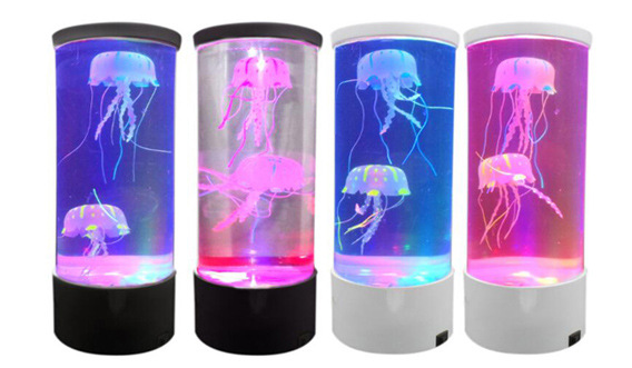 NOVU Medusa · Lámpara de Medusas con Acuario LED (16 colores)