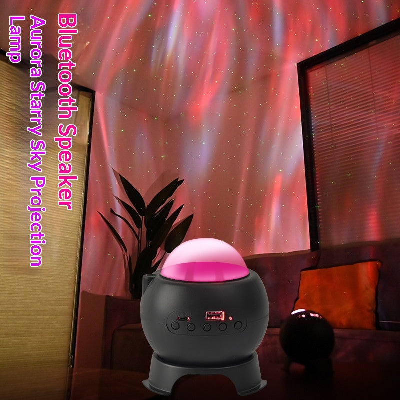 NOVU Aurora · Proyector Galaxia con Altavoz Bluetooth y Luz Nocturna