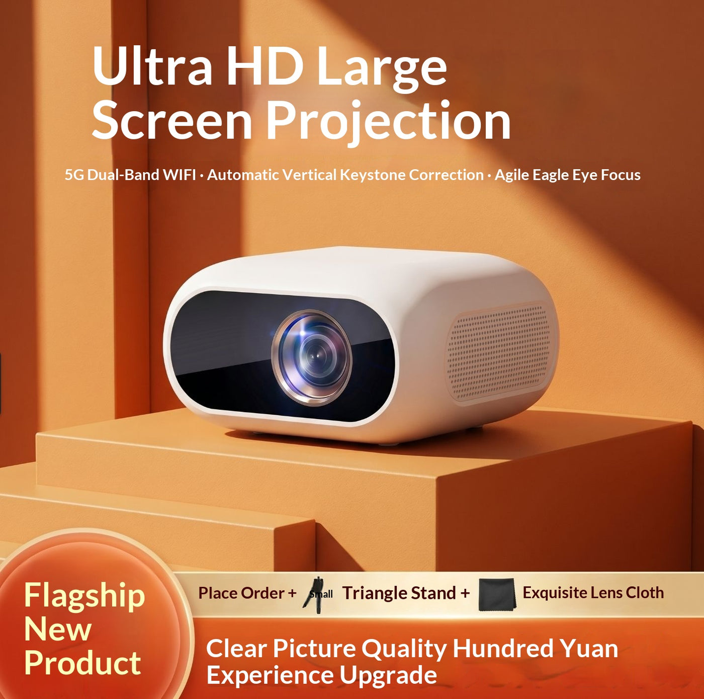 NOVU CineMax · Smart Mini Projector Full HD 1080P (WiFi + Bluetooth)