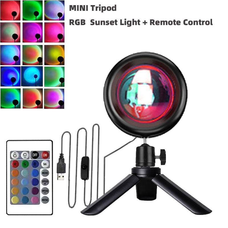 NOVU Solé · Proyector de Atardecer RGB con Trípode