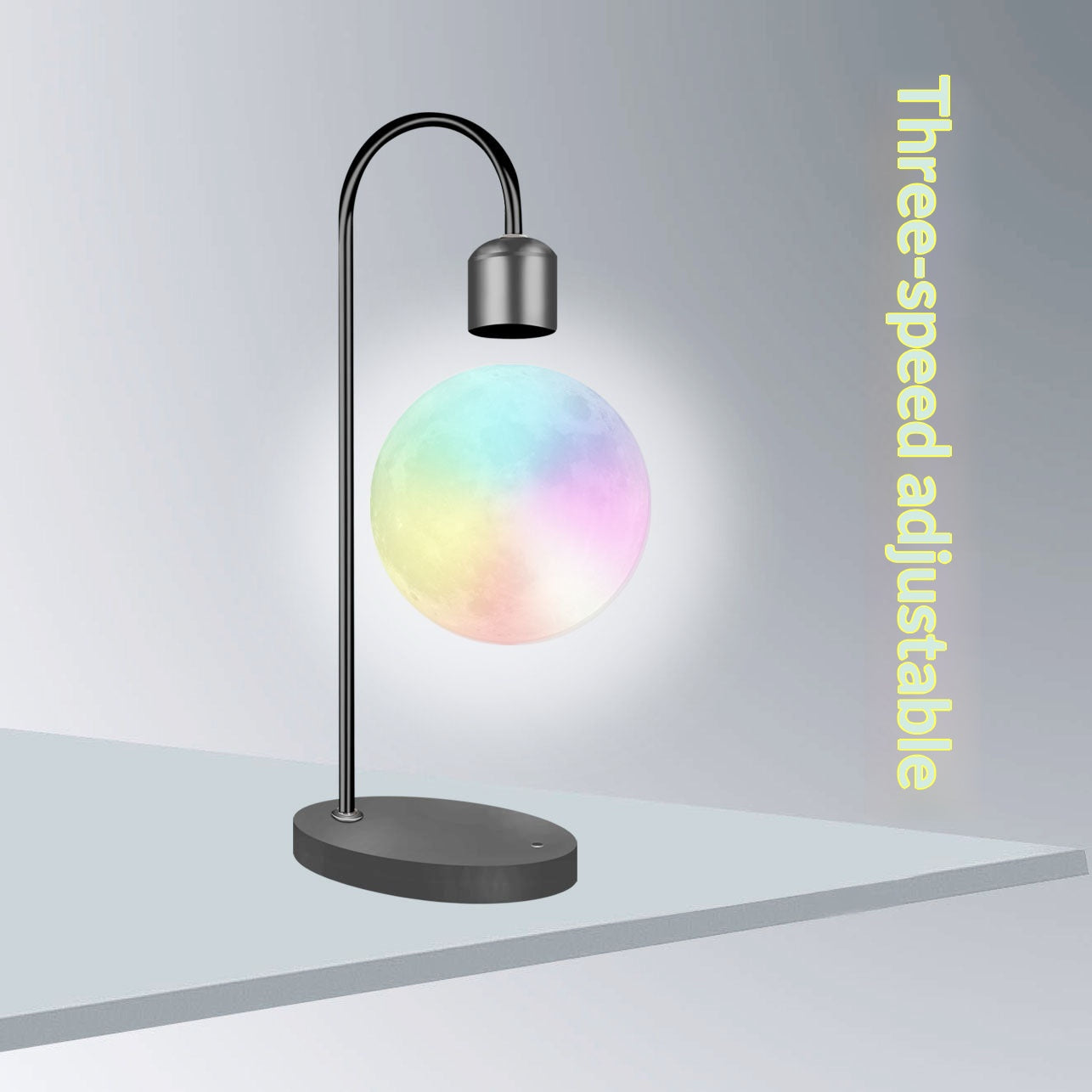 NOVU Lunar Float · Lámpara de Luna Levitante con Base de Carga Inalámbrica