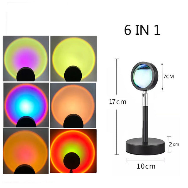 NOVU Solé · Proyector de Atardecer RGB con Trípode